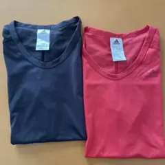 adidas アディダス　半袖Tシャツ　ランニング　トレーニング　二枚セット
