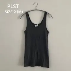 【PLST＊プラステ】リブ タンクトップ サイズ2 (M) グレーのサムネイル