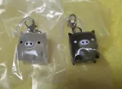 サンエックスユニバース　モノクロブー　白黒　セット　めじるしクリアチャーム