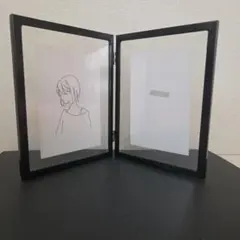 4面 フォトフレーム ブラック