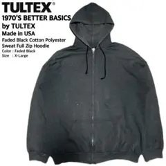 70S TULTEX USA製 YKK片爪 フルジップパーカー XL(2XL程)
