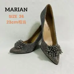 ゴールド&シルバー マリアン ハイヒール グリッター ラメ ビジュー☆パーティー