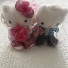 【激レア】ハローキティ　ウエディングドール ぬいぐるみ セット 激レア】ハローキティ ウエディングドール ぬいぐるみ セット
