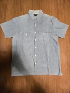 80s USA製OSH KOSHオシコシ半袖シャンブレーシャツ Mのサムネイル
