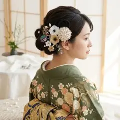 新作✨つまみ細工 髪飾りセット 成人式 卒業式 和装 ヘアアクセサリー