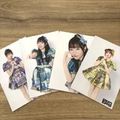 FRUITS ZIPPER 生写真 4枚セット 仲川瑠夏　真中まな　早瀬ノエル