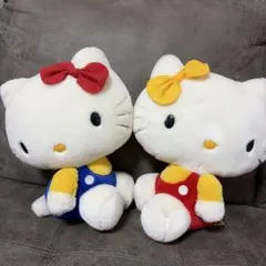 レア ハローキティ ぬいぐるみ 2体セット サンリオ 年代物 - メルカリ