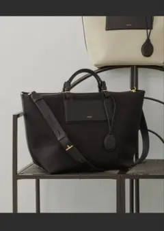 ロペ　トートバッグ　ブラック【E’POR】BOAT BAG Large