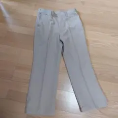 ベージュ スラックス センタープレス　XL