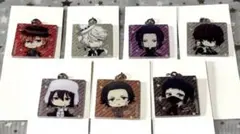 【文豪ストレイドッグス】トレーディング レトロポップ柄めじるしチャーム 7点