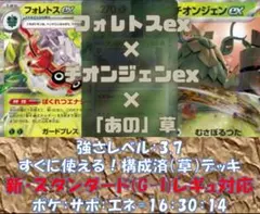 新レギュ対応済！ポケカ構築済 フォレトスex×チオンジェンex（あの草）デッキ②