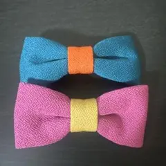 和風 リボン ヘアピン ヘアクリップ