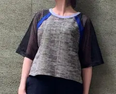 OKIRAKU メッシュ トップス BEAMS ビームス ツイード 異素材のサムネイル