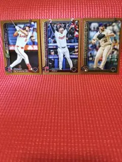 ゴールドフォイル 2025シリ 3枚セット 2025 Topps