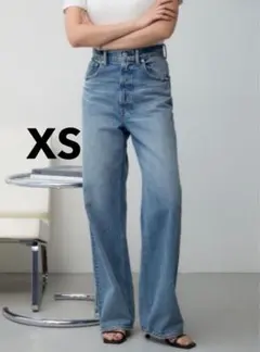 AZUL BY MOUSSY ライトブルー ストレートワイドデニム XS