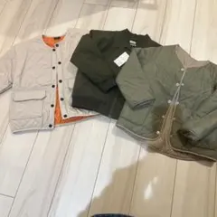 130 冬物アウターまとめ売り　3点　ほぼ新品未使用