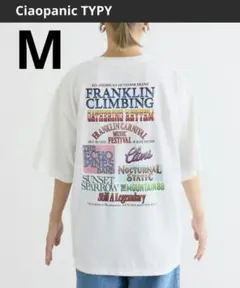 新品 Franklin Climbing バックプリントフェスロゴTオーバサイズ