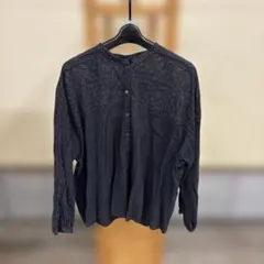 spick spanブラック 長袖 レース ブラウスのサムネイル