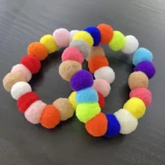 ⭐︎値下げ中⭐︎ D-208 ラブリーレインボー　トリミングチョーカー