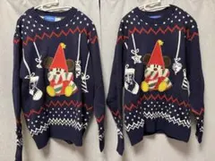 リルリンリン　2023年　セーター　紺 ネイビー 新品タグ付】ディズニークリスマス リルリンリン セーター 紺