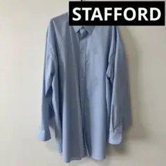 STAFFORD THE SUPER ライトブルー フリー　シャツ　長袖シャツ