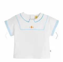 moimoln セーラーカラー 半袖Tシャツ 100サイズのサムネイル