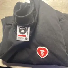 AAPE ブラック Tシャツ Mサイズ ハートロゴ