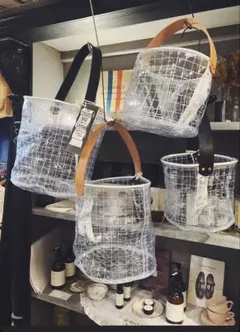 P.TWORKS & DESIGN クリアトートバッグSサイズ25cm - メルカリ