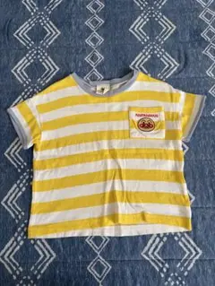 アンパンマン Tシャツイエロー ストライプ