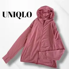 UNIQLO/ユニクロ/エアリズムUVカットメッシュパーカー/長袖/ピンク