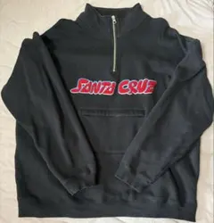 SANTA CRUZ ハーフジップ スウェット 黒