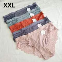 【2XL5枚】レディースショーツ まとめ売り XXL パンツ レース(H755)
