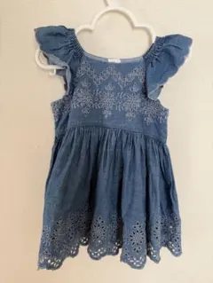 baby GAP ベビー　ワンピース　デニム　刺繍　90