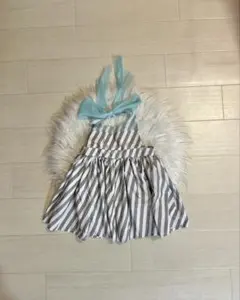 マールマール　ベビー用ストライプエプロン