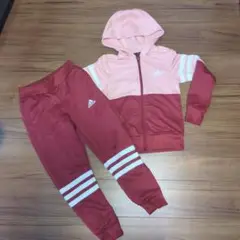 adidas フード付きジャージ 上下セット　120 130