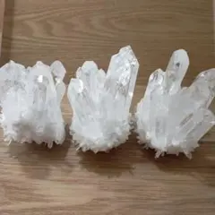 クリスタル　置き物　３個　計1430g