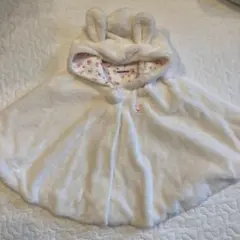 MIKI HOUSE ウサギ耳ポンチョ