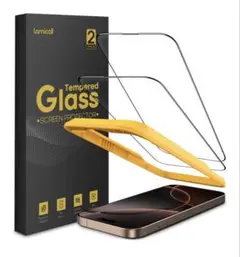 Lamicall 強化ガラス スクリーンプロテクター 2枚入り 6.3インチ