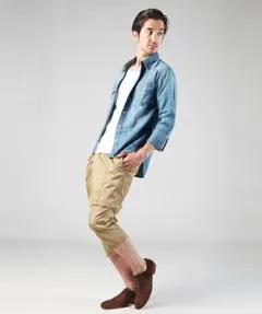 モンキータイム ユナイテッドアローズ レイヤード クロップドパンツ