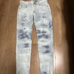EDWIN ダメージデニムパンツ M