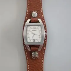 FOSSIL 腕時計 クォーツ 本革 ブラウン