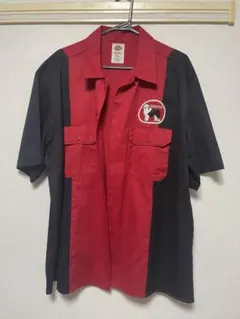 Dickies ワークシャツ XL レッド ブラックのサムネイル