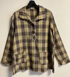 レディース　ミセス　トップスシャツ　かぶりシャツ　長袖　薄手