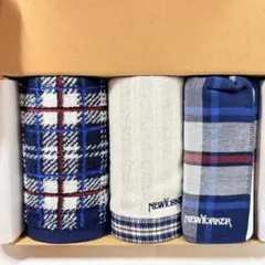 新品　NEWYORKER ニューヨーカー タオルハンカチ 3枚セット チェック柄
