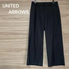 ユナイテッドアローズ【Ｍ】 ブラック ワイドパンツ　バックポケット　ゆったり