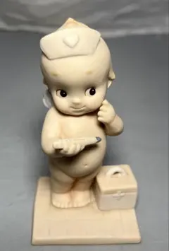 希少】ローズオニールキューピー ドクター フィギュア 陶器 加藤工芸