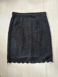 UNIQLO 黒 レース タイトスカート XXL