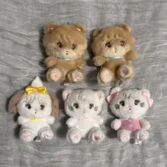 mikkoリルアラモード ムース ラテ スフレ ぬいぐるみ ガチャガチャ
