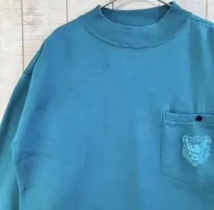 く*。様 古着　長袖　スウェット 裏起毛　刺繍　レトロ　アメカジ ゆるだぼ　くす