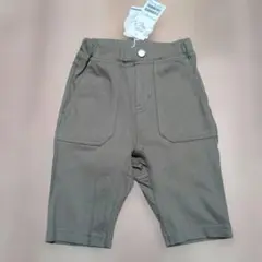 プティマイン　SMILE PANTS スマイルパンツ 7部丈　カーキ